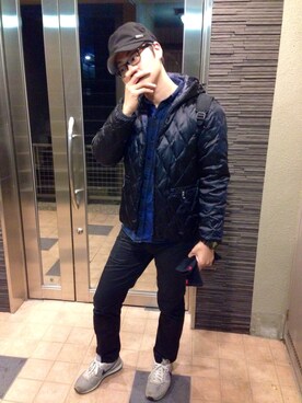 「Paul Smith（ポールスミス）のアイテム（その他アウター）」を使った、shinzaemonさん（メンズ・174cm）の冬コーディネート