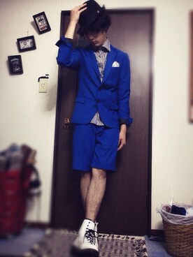 「ジャパンブルー」｜「アイテム（その他）」を使った、kaakun.さん（メンズ・175cm）の夏コーディネート