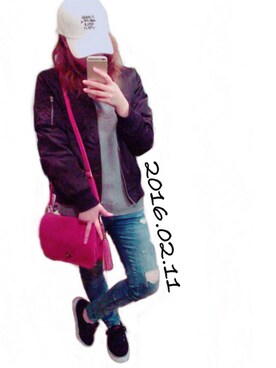 reonaさん（レディース・156cm）の冬コーディネート