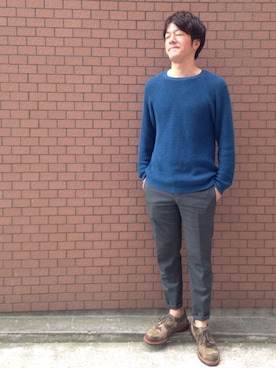 「アイテム（その他シューズ）」を使った、N.EMURAさん（メンズ・169cm・30代）の春コーディネート