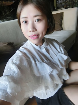 「miu miu（ミュウミュウ）のアイテム（Tシャツ/カットソー）」を使った、NO NAME/さん（レディース・161cm）の春コーディネート
