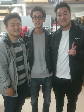 「BEN DAVIS（ベンデイビス）のアイテム（スウェット）」を使った、永田さとし(よふかしイエロー) さん（メンズ・176cm）の秋コーディネート