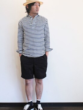 「LOLO（ロロ）のアイテム」を使った、koichiroさん（メンズ・170cm）の夏コーディネート