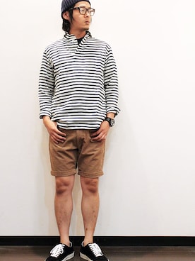 「LOLO（ロロ）のアイテム」を使った、koichiroさん（メンズ・170cm）の夏コーディネート