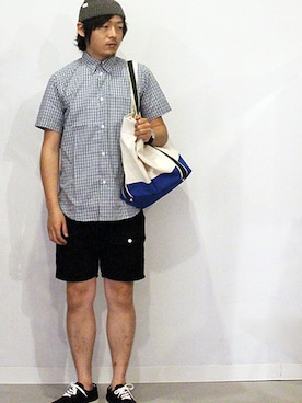 「INFIELDER DESIGN（インフィールダーデザイン）のアイテム（ニットキャップ/ビーニー）」を使った、koichiroさん（メンズ・170cm）の夏コーディネート