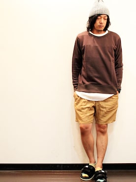 「INFIELDER DESIGN（インフィールダーデザイン）のアイテム（ニットキャップ/ビーニー）」を使った、koichiroさん（メンズ・170cm）の秋コーディネート
