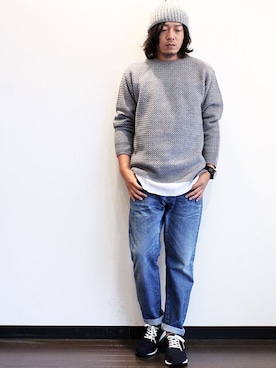 「INFIELDER DESIGN（インフィールダーデザイン）のアイテム（ニットキャップ/ビーニー）」を使った、koichiroさん（メンズ・170cm）の秋コーディネート