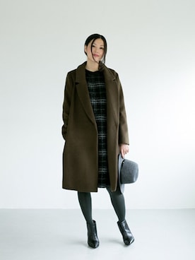 「URBAN RESEARCH ROSSO WOMEN（アーバンリサーチ　ロッソ）のアイテム（帽子）」を使った、kumonさん（レディース・163cm）の冬コーディネート