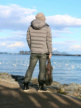 「PLST（プラステ）のアイテム（ダウンジャケット/コート）」を使った、MASACさん（メンズ・175cm）の冬コーディネート