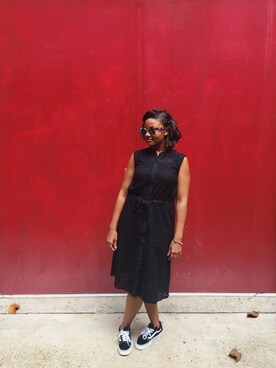 「Target（ターゲット）のアイテム（ワンピース/ドレス）」を使った、Regan Masonさん（レディース・163cm）の秋コーディネート