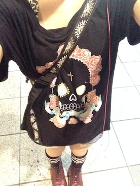 「Rodeo Crowns（ロデオクラウンズ）のアイテム（Tシャツ/カットソー）」を使った、うめきちさん（メンズ・150cm）の夏コーディネート