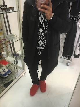 「STAMPD（スタンプド）のアイテム（ジャケット/アウター）」を使った、yu-taさん（メンズ・170cm）の冬コーディネート