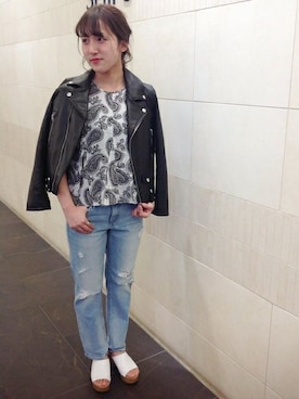 我妻さん（レディース・160cm）の冬コーディネート