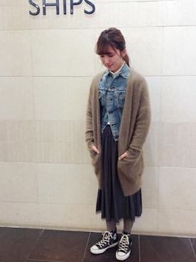 我妻さん（レディース・160cm）の秋コーディネート