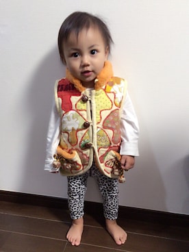 「BACK ALLEY（バックアレイ）のアイテム（ジャケット/アウター）」を使った、m2399さん（キッズ・80cm）の秋コーディネート