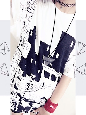 「NIKE(ナイキ)のアイテム(バングル/リストバンド)」を使った、TeLさん(レディース・163cm)の夏コーディネート