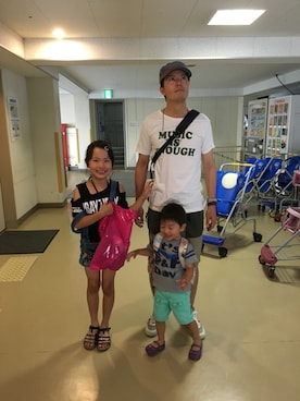 「アイテム（ボディバッグ/ウエストポーチ、ブルー系）」を使った、ノガミックスさん（メンズ・178cm）の夏コーディネート