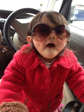 「NOブランドのアイテム（サングラス、ブラウン系）」を使った、メイスケさん（キッズ・90cm）の夏コーディネート