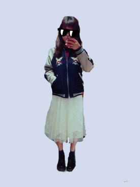 「BACK NUMBER（バックナンバー）のアイテム（その他アウター）」を使った、みんさん（レディース・155cm）の春コーディネート