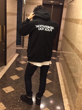 「Undercoverism（アンダーカバイズム）のアイテム（ブーツ）」を使った、7010さん（メンズ・181cm）の秋コーディネート