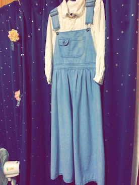 「原宿系」｜「アイテム（オールインワン・サロペット）」を使った、pa-paさん（レディース・152cm）の冬コーディネート