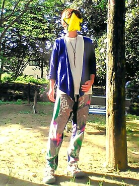 「チャイハネ（チャイハネ）のアイテム（サンダル）」を使った、藤次郎 さん（メンズ・163cm）の夏コーディネート