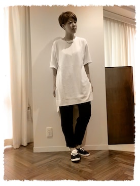 「MONKI（モンキ）のアイテム」を使った、yajima wakaさん（レディース・170cm）の秋コーディネート