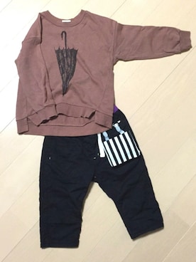 「リバーシブル」｜「アイテム（財布/小物）」を使った、Ukeyさん（キッズ・120cm）の春コーディネート
