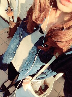 「WORLD BASICS（ワールドベーシックス）のアイテム」を使った、m!ho de janeiroさん（レディース・157cm）の秋コーディネート