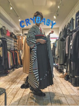 「袴」｜「アイテム（アナログ腕時計）」を使った、723さん（レディース・166cm）の春コーディネート