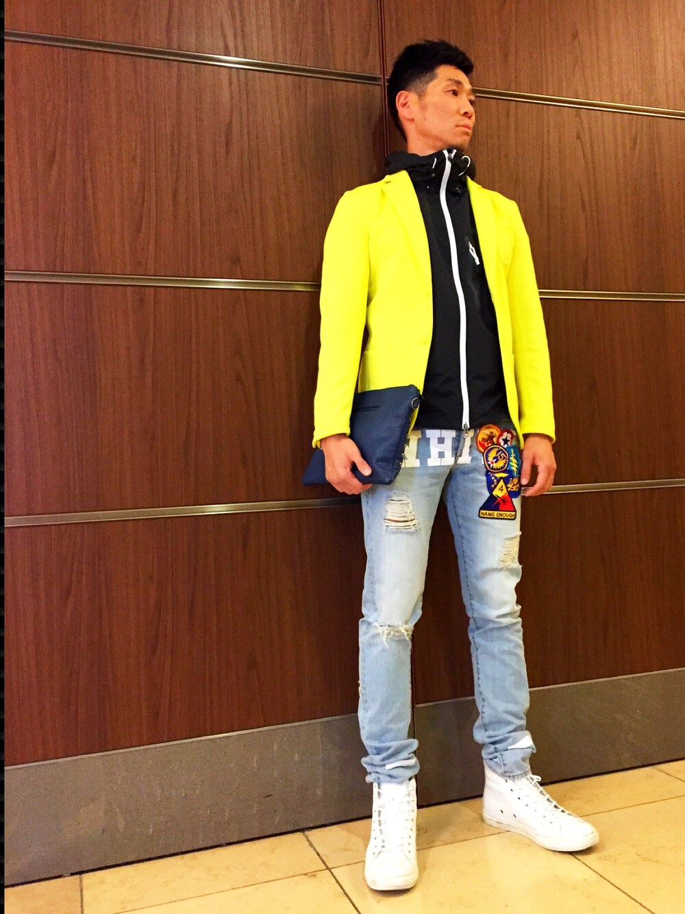 Onitsuka Tiger ANDREA POMILIO テーラードジャケット Onitsuka Tiger × ANDREA POMPILIOのテーラードジャケットを使った人気