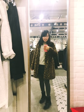 「PULL&BEAR（プルアンドベア）のアイテム（その他アウター）」を使った、Bubles--啵さん（レディース・165cm）の秋コーディネート