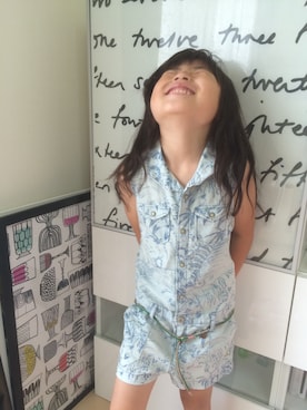 「SCOTCH & SODA（スコッチ アンド ソーダ）のアイテム（オールインワン・サロペット）」を使った、ayaさん（キッズ・120cm）の夏コーディネート