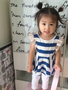 ayaさん（キッズ・90cm）の夏コーディネート