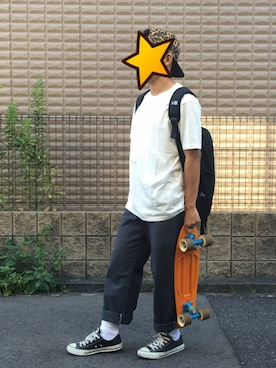 「アイテム（アウトドア/スポーツ）」を使った、RYUNOSHINさん（メンズ・161cm）の夏コーディネート