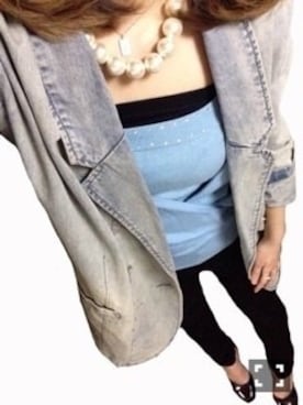 「アイテム（アンサンブル）」を使った、にゃんたこすさん（レディース・163cm）の春コーディネート