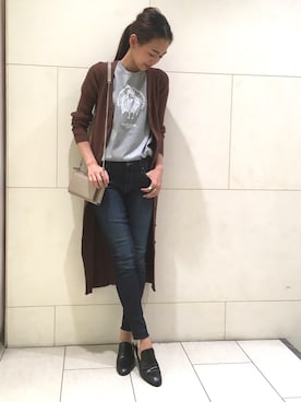 「アキコーデ」｜「アイテム（財布/小物）」を使った、SAKI TAKAYAMAさん（レディース・164cm）の秋コーディネート