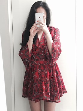 「me（ミイ）のアイテム（チュニック）」を使った、shouxuleeさん（レディース・160cm）の夏コーディネート