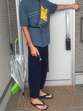 「NIKE(ナイキ)のアイテム(ショルダーバッグ)」を使った、ゆさん(メンズ・175cm)の秋コーディネート