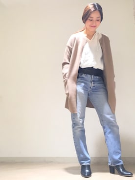 「WON HUNDRED（ウォンハンドレッド）のアイテム」を使った、Mayu Yokouchiさん（レディース・162cm）の秋コーディネート