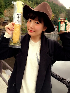「スナイデル」｜「アイテム（ダウンジャケット/コート）」を使った、xxxさん（レディース・163cm）の冬コーディネート