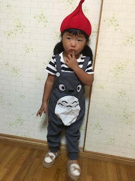 「トトロ」｜「アイテム（その他）」を使った、raraさん（キッズ・80cm）の夏コーディネート