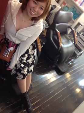 「アイテム（ブーティ）」を使った、actressさん（レディース・157cm・20代）の冬コーディネート