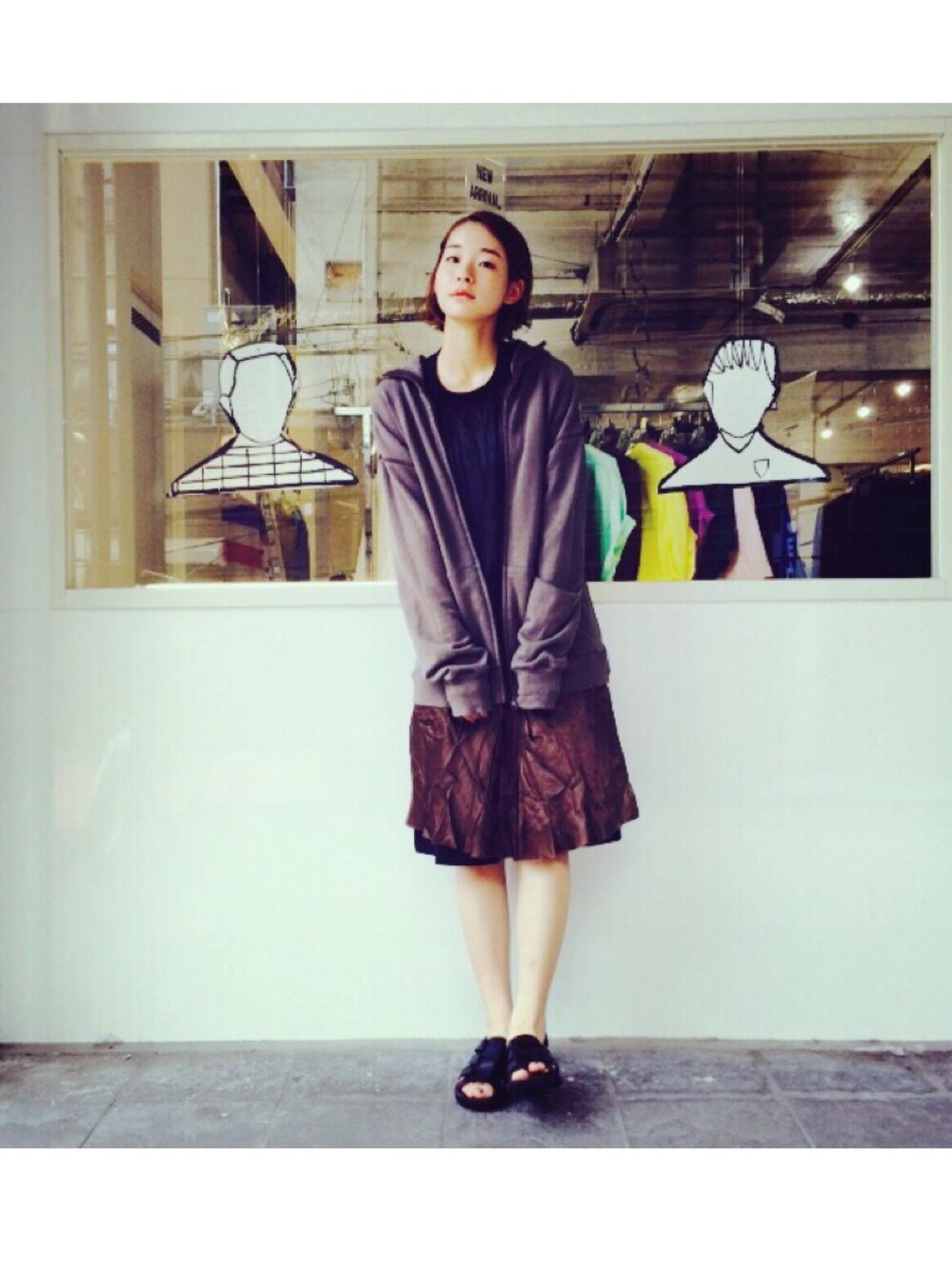 sacai luck(サカイラック)プルオーバー ケープフード付きポンチョ