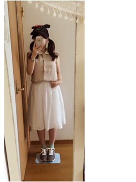 「RUBY AND YOU」｜さくらさん（レディース・152cm）の夏コーディネート