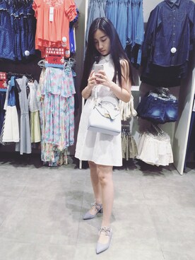 「MIXXO（ミッソ）のアイテム（ワンピース/ドレス）」を使った、啊冯姐姐さん（レディース・158cm）の夏コーディネート