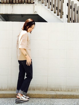 あかいけまいさん（レディース・157cm）の春コーディネート