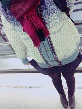 「MINIMUM（ミニマム）のアイテム（パンツ）」を使った、はちさん（レディース・159cm）の冬コーディネート