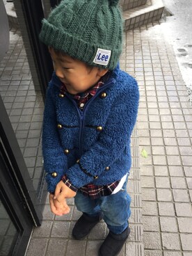 「SCOTCH & SODA（スコッチ アンド ソーダ）のアイテム（パンツ）」を使った、Junoさん（キッズ・110cm）の秋コーディネート