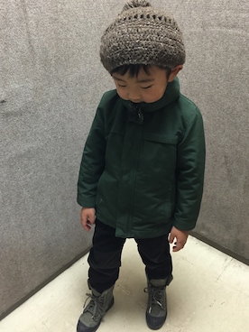 「5歳」｜「アイテム（マウンテンパーカー）」を使った、Junoさん（キッズ・110cm）の秋コーディネート